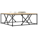 sofabord 100x100x40 cm konstrueret træ sonoma-eg