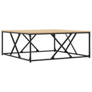 sofabord 100x100x40 cm konstrueret træ sonoma-eg