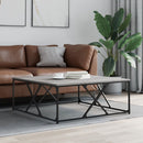 sofabord 100x100x40 cm konstrueret træ grå sonoma-eg