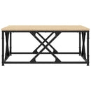 sofabord 70x70x30 cm konstrueret træ sonoma-eg