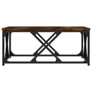 sofabord 70x70x30 cm konstrueret træ røget egetræsfarve