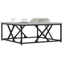 sofabord 70x70x30 cm konstrueret træ grå sonoma-eg