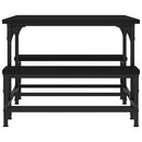 sofabord 100x50,5x40 cm konstrueret træ sort