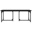 sofabord 90x50x35 cm konstrueret træ sort