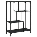 bogreol 81x36x115 cm konstrueret træ og jern sort