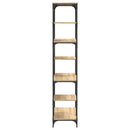 bogreol 91x36x176 cm konstrueret træ og jern sonoma-eg