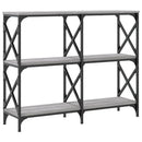 konsolbord 100x28x80,5 cm konstrueret træ grå sonoma-eg