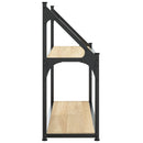 vægreol med 2 hylder Sonoma-eg 60x21x51 cm konstrueret træ