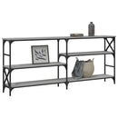 konsolbord 180x29x76,5 cm konstrueret træ grå sonoma-eg
