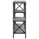 konsolbord 180x29x76,5 cm konstrueret træ grå sonoma-eg