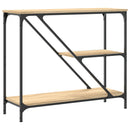 konsolbord 88,5x30x75 cm konstrueret træ sonoma-eg