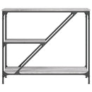 konsolbord 88,5x30x75 cm konstrueret træ grå sonoma-eg