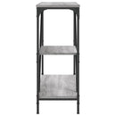 konsolbord 88,5x30x75 cm konstrueret træ grå sonoma-eg