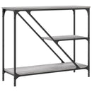 konsolbord 88,5x30x75 cm konstrueret træ grå sonoma-eg