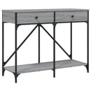 konsolbord 100x39x78,5 cm konstrueret træ grå sonoma-eg