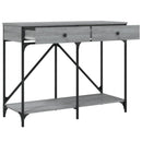 konsolbord 100x39x78,5 cm konstrueret træ grå sonoma-eg