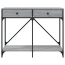 konsolbord 100x39x78,5 cm konstrueret træ grå sonoma-eg
