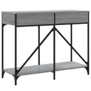 konsolbord 100x39x78,5 cm konstrueret træ grå sonoma-eg