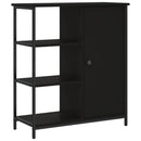 skab 70x30x80 cm konstrueret træ sort