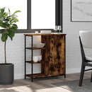 skænk 70x30x80 cm konstrueret træ røget egetræsfarve