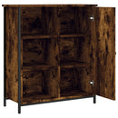 skænk 70x30x80 cm konstrueret træ røget egetræsfarve