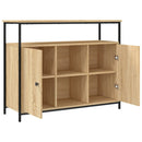 skænk Sonoma eg 100x35x80 cm konstrueret træ