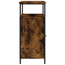 skænk 100x35x80 cm konstrueret træ røget egetræsfarve