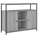 skænk 100x35x80 cm konstrueret træ grå sonoma-eg