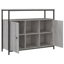 skænk 100x35x80 cm konstrueret træ grå sonoma-eg