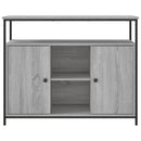 skænk 100x35x80 cm konstrueret træ grå sonoma-eg