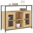 skænk 100x35x80 cm konstrueret træ sonoma-eg