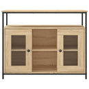 skænk 100x35x80 cm konstrueret træ sonoma-eg