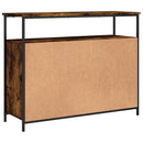 skænk 100x35x80 cm konstrueret træ røget egetræsfarve