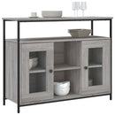 skænk 100x35x80 cm konstrueret træ grå sonoma-eg
