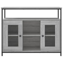 skænk 100x35x80 cm konstrueret træ grå sonoma-eg