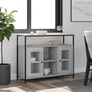 skænk 100x35x80 cm konstrueret træ grå sonoma-eg
