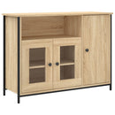 skænk 100x35x75 cm konstrueret træ sonoma-eg