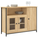skænk 100x35x75 cm konstrueret træ sonoma-eg