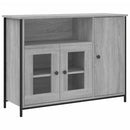 skænk 100x35x75 cm konstrueret træ grå sonoma-eg