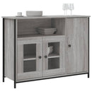 skænk 100x35x75 cm konstrueret træ grå sonoma-eg