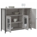 skænk 100x35x75 cm konstrueret træ grå sonoma-eg