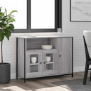 skænk 100x35x75 cm konstrueret træ grå sonoma-eg