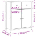 skænk 70x30x80 cm konstrueret træ sonoma-eg