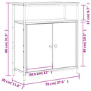 skænk Sonoma eg 70x30x80 cm konstrueret træ