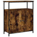 skænk 70x30x80 cm konstrueret træ røget egetræsfarve