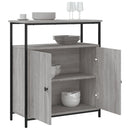 skænk 70x30x80 cm konstrueret træ grå sonoma-eg