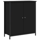 skab 70x30x80 cm konstrueret træ sort