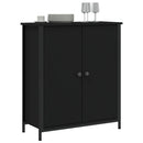 skab 70x30x80 cm konstrueret træ sort