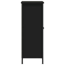 skab 70x30x80 cm konstrueret træ sort