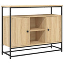skænk 100x35x80 cm konstrueret træ sonoma-eg